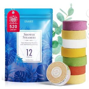 Shower Steamers 12 Pack - Multicolor Aromatherapy